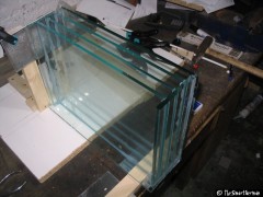 Fertig verklebt und aus der Halterung genommen