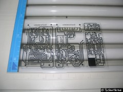 Ein fertiges Layout auf dem Belichter