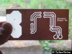 Die Fertig gefräste Platine