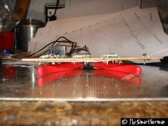 Seitenansicht der Platine