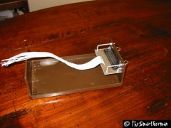 Das Gehäuse mit der Centronics Buchse