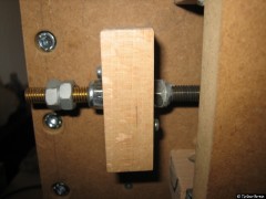 Klemmen der Gewindespindel