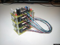 4 Schrittmotortreiber fertig aufgebaut