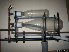 Die Wasserpistole ohne Schutz