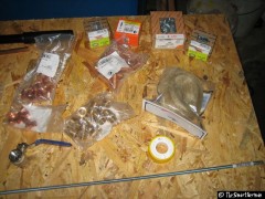 Kupferfittinge, Muttern, Gewindestangen, Unterlegscheiben...