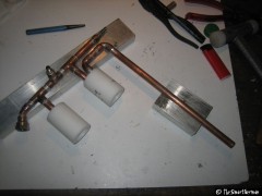 Das Druckleitungssystem fertig zusammengesetzt