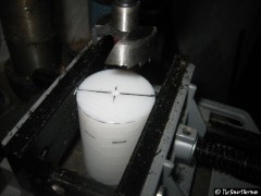 Nun für den Flaschendeckel auf 30mm aufbohren