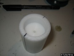 Für den Flaschedeckel aufgebohrt