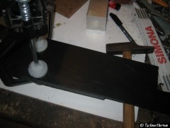 Kunstoffplatten für die Flaschenhalter