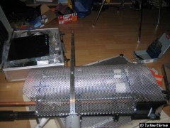 Flachmaterial auf Alu ergibt einen besseren Sitz des Gitters