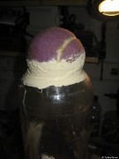 Nahaufnahme der Verklebung mit Spiegelkleber