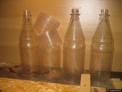 geschnittene Flaschen