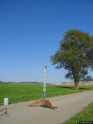 Rakete auf der Rampe