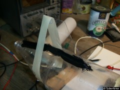 Finales kleben der Flossen