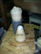 Spitze ausgeschäumt