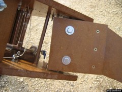 Eingeknickter Fuß der Rampe