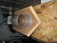 Flasche von innen geschnitten