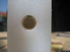 Bohrung für die Antriebswelle