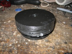 Das fertige Sandwich von oben ...